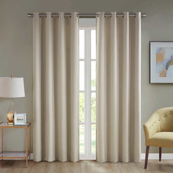 Beautyrest Black Luxurious Magnetic Closure Window Curtain, 2-Pack - Picture 7 of 13